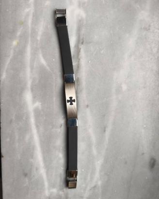 Bracciale in gomma e acciaio 