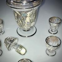 Servizio in vetro e argento