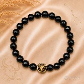 Bracciale Uomo Donna Pietra Tormalina segno Toro