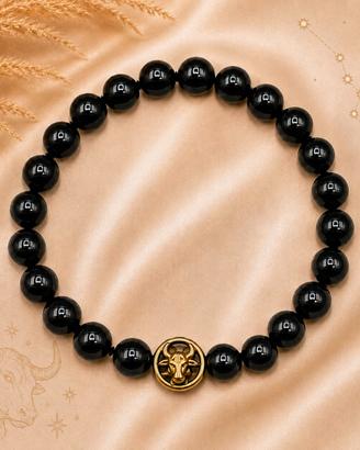 Bracciale Uomo Donna Pietra Tormalina segno Toro