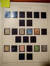 Francobolli Svizzera usati dal 1862 al 1965