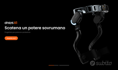 Nuovo Esoscheletro Dnsys X1 assistente deamulazion