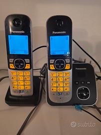 Kit telefoni cordless Panasonic x casa linea fissa