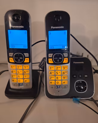 Kit telefoni cordless Panasonic x casa linea fissa