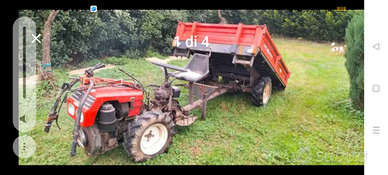 Motocoltivatore con rimorchio