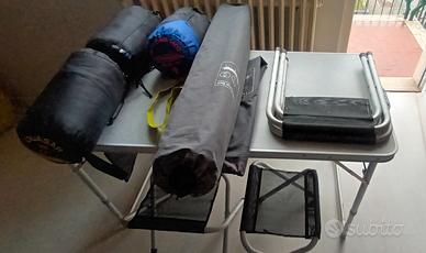 sacchi a pelo Ferr/brandine/tavolino 4 seggiole