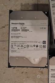 4x dischi WD SAS 12Terabyte