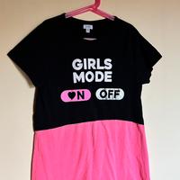 Maglietta t-shirt nera e rosa OVS 14 anni