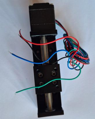 Mini Attuatore Lineare CNC 50mm con Vite T6 e Moto