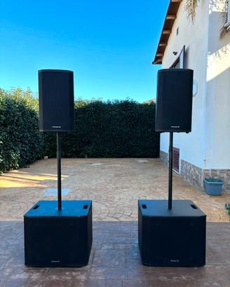 Impianto audio Pioneer DJ + cover