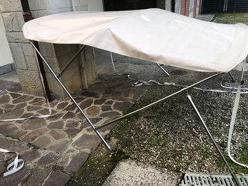 Tendalino 3 archi - Tubo acciaio inox 316L Ø per i