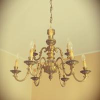 lampadario in ottone 