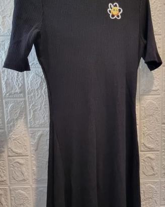 Vestito Desigual nero a costine – taglia S