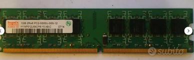 RAM 1GB DDR2 667MHZ PC2-5300U non-ECC Hynix HYMP51