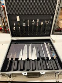 kit coltelli e utensili da cucina ausonia inox