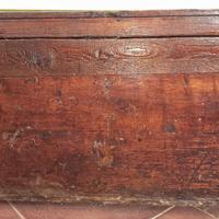 Baule antico in legno quercia  88x45cmx46cm