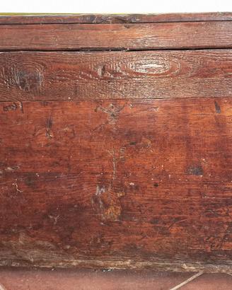 Baule antico in legno quercia  88x45cmx46cm