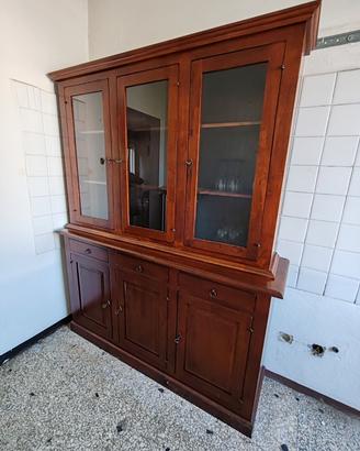 Mobile con vetrina stile arte povera 