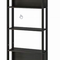 Libreria nera 62x24x165