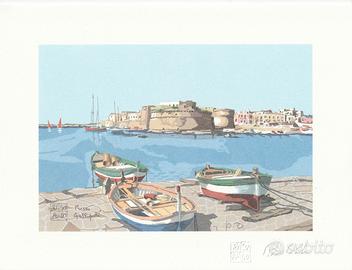 aldi riso 23x17 originali lotto da 6 litografie