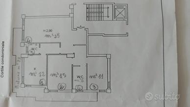 Cagliari via S.Rosa ampio trivano cantina postauto