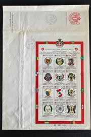 Francobolli Foglio Commemorativo Ordine di Malta
