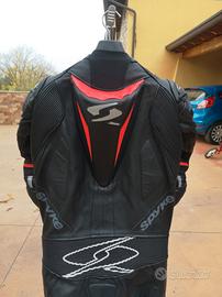 tuta moto 50 spyke perfetta pelle intera