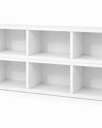 2 set di librerie da parete (1 quadrata e 1 lunga)