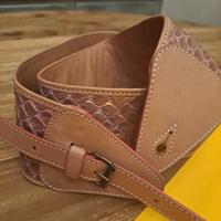 tracolla chitarra vera pelle NUOVA