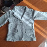 Giacca felpata / blazer grigio Chicco con bottone