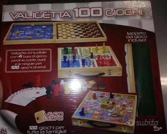 Valigetta 100 giochi in legno - Nuovo
