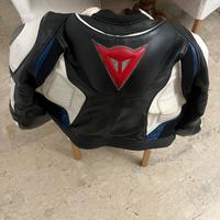 Tuta spezzata moto dainese pelle tg 50