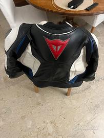 Tuta spezzata moto dainese pelle tg 50