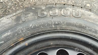 Cerchione 6jx15 h2 et45 +gomma 185/60 r15 