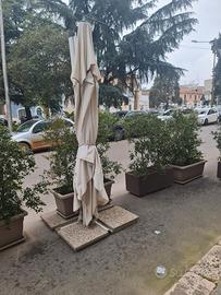 fioriere e ombrellone