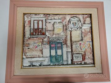 Quadro in polimaterico.  via margutta...
