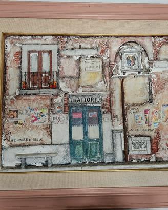 Quadro in polimaterico.  via margutta...
