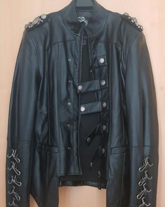Giubbino pelle nero Dracarys gothic Punk Rave