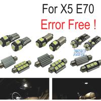 KIT 21 LAMPADE LED INTERNE BMW X5 E70 07-13