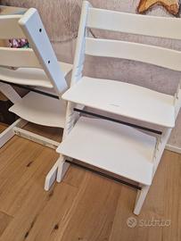 Sedia stokke tripp trapp bianca