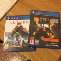 PS4 | Call of Duty Black Ops 4 + Anthem