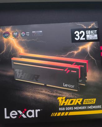 Lexar THOR Z Series RGB RAM DDR5 32GB Kit (2x16GB)