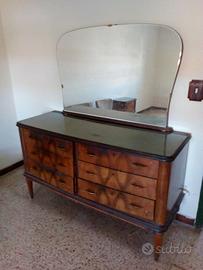 MOBILE D' EPOCA CON SPECCHIO E CASSETTI