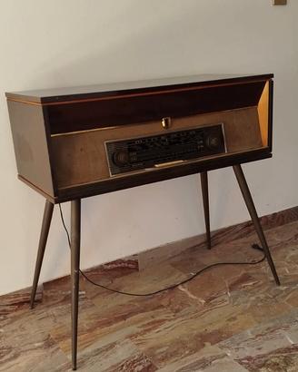 Radio anni 60 funzionante con giradischi 