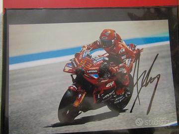 M. Marquez autografo su foto cm 23 x15