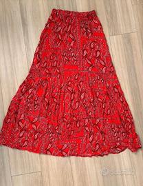 GONNA LUNGA SVASATA * FANTASIA PAISLEY CACHEMIRE*