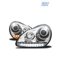 FARI PORSCHE CAYENNE 03-07 LUCE DIURNA FONDO CROMA