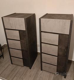 Coppia cassettiere alte - Moderno Industrial 