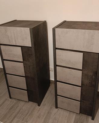 Coppia cassettiere alte - Moderno Industrial 