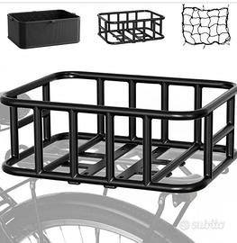Cestino Posteriore per Bicicletta  portata 30 Kg